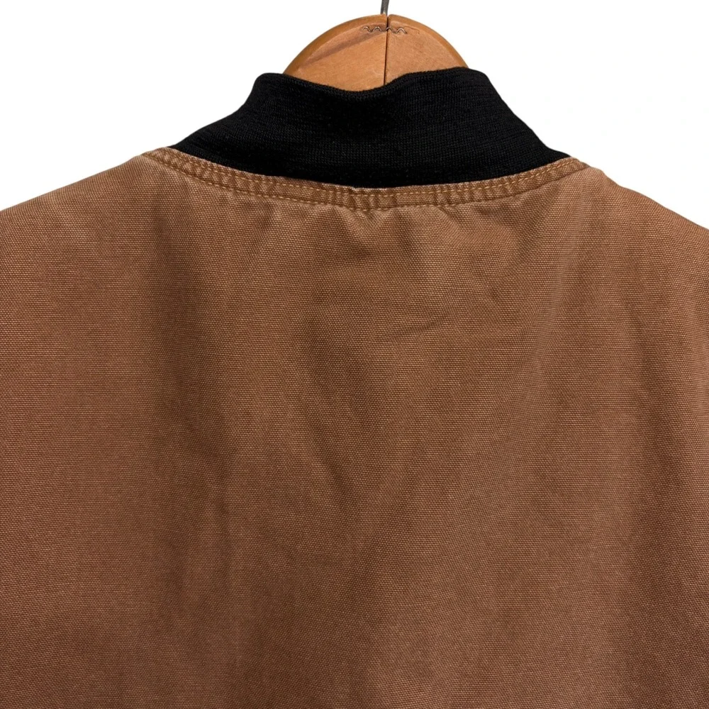 Bulwark FR Mens Flame Resistant Work Vest Brown Westex UltraSoft Distressed L
